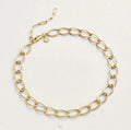 Beehive Weathered Curb Chain Necklace