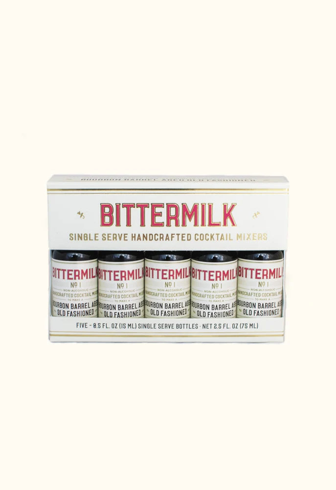 Bittermilk No. 1 - Bourbon Barrel Aged Old Fashioned, 0.5 oz.; 5 Pack