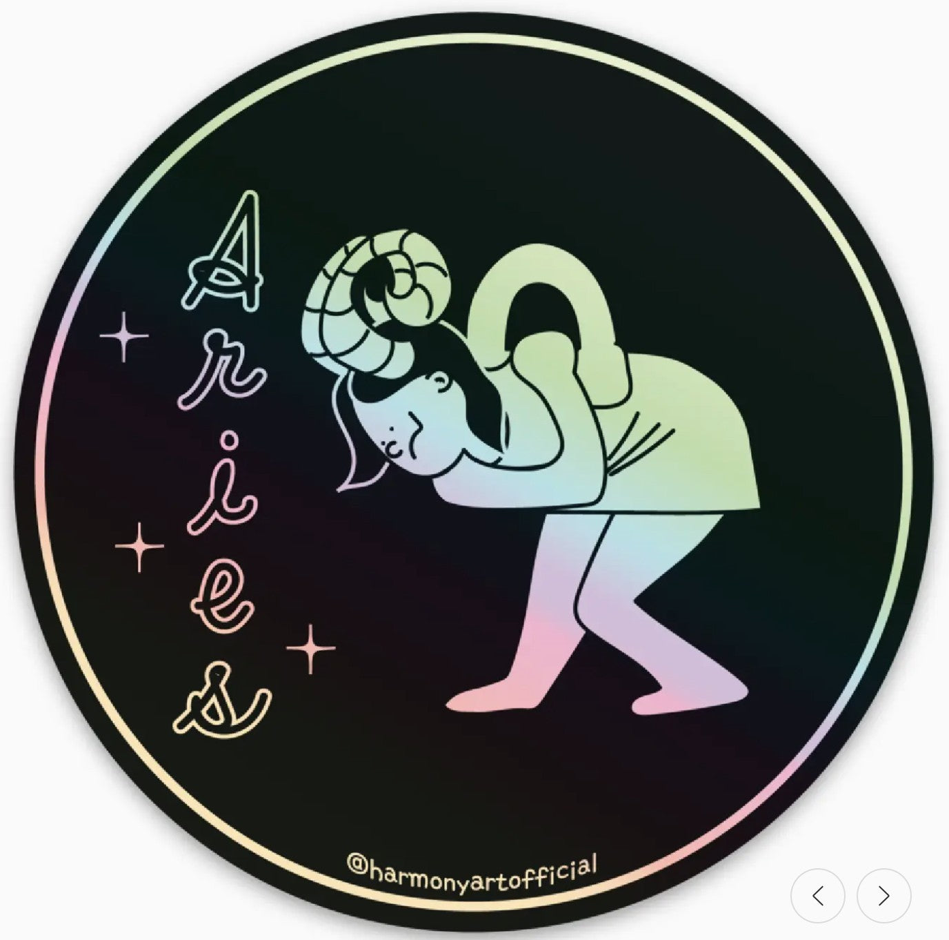 Harmony Art Shop Aries Sticker