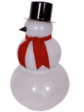 India House Snowman Pearl White Glass