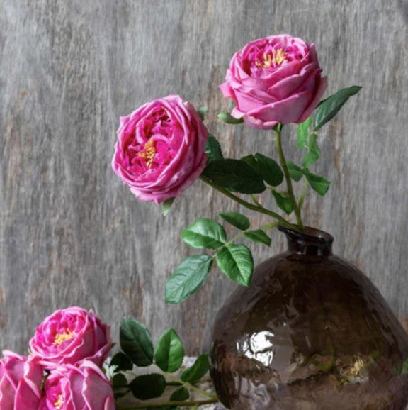 Abigail Ahern Real Touch Garden Rose, Mauve