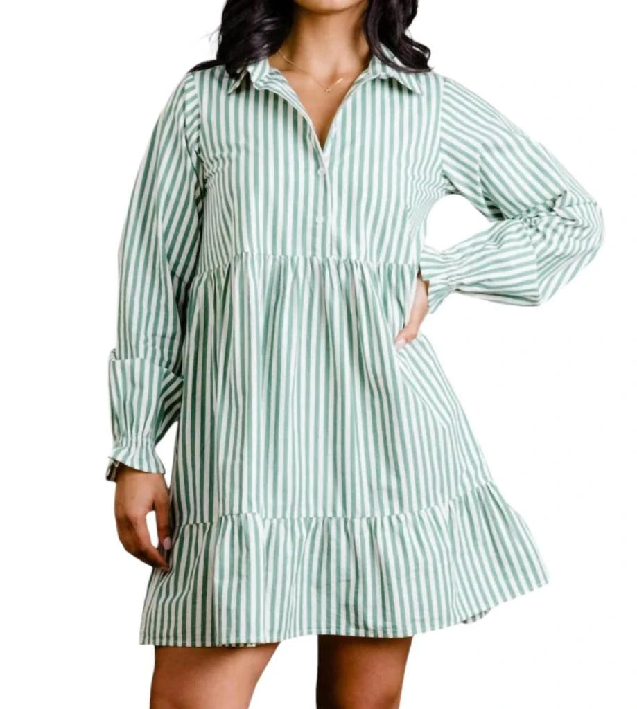 Able Aleesha Swing Dress, Green XS