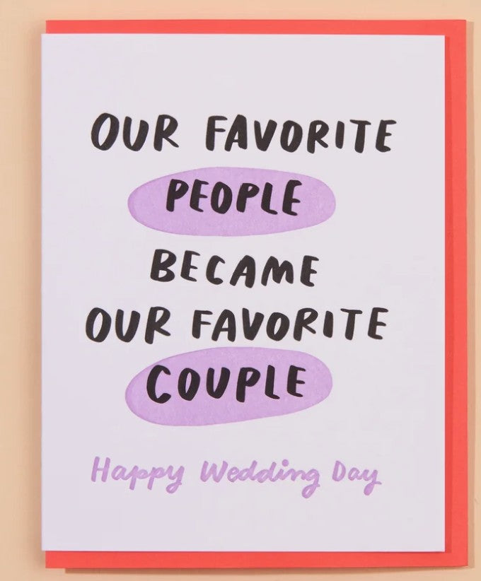 And Here We Are Favorite Couple Card
