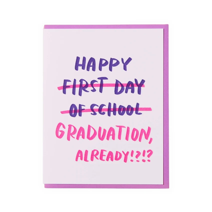 And Here We Are Graduation Already Card