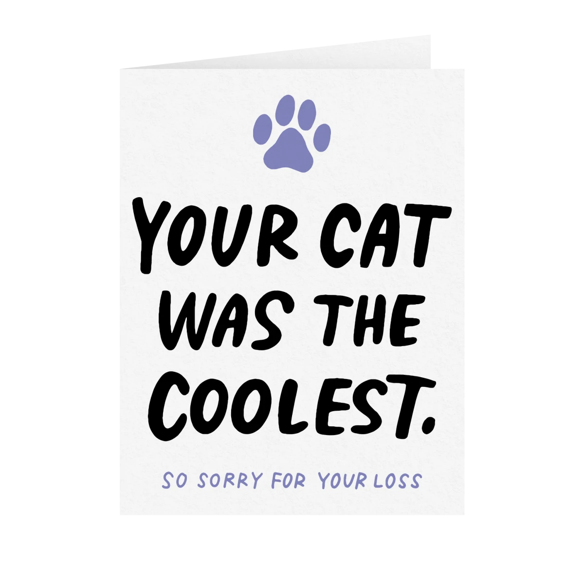 And Here We Are Coolest Cat Card