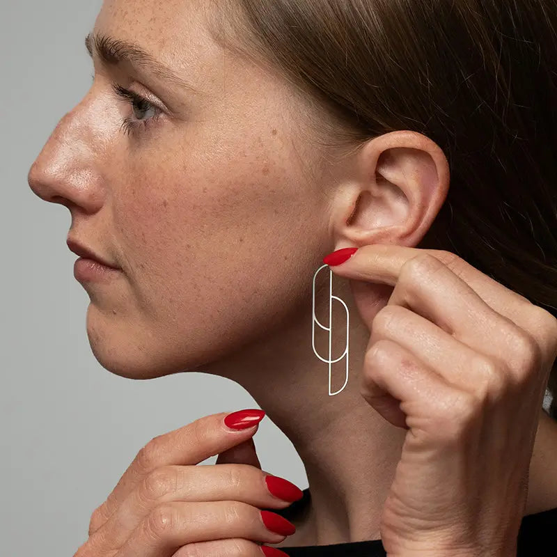 Angular Moment Waterfall Earrings