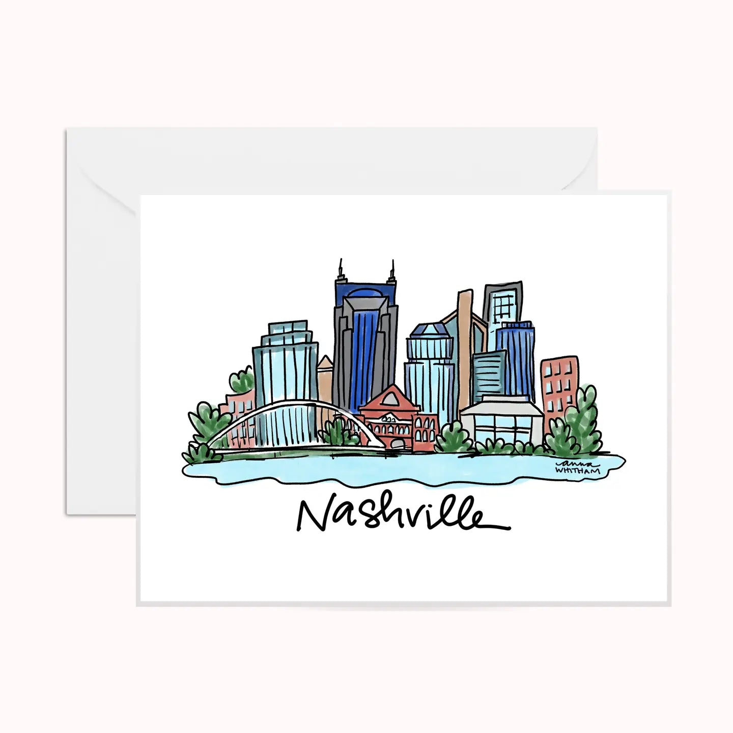 Anna Whitham Nashville Skyline Card