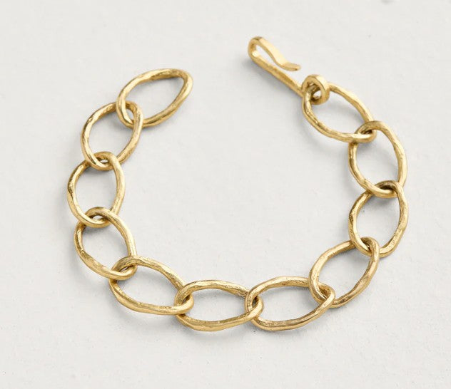 Beehive Curbed Chain Bracelet
