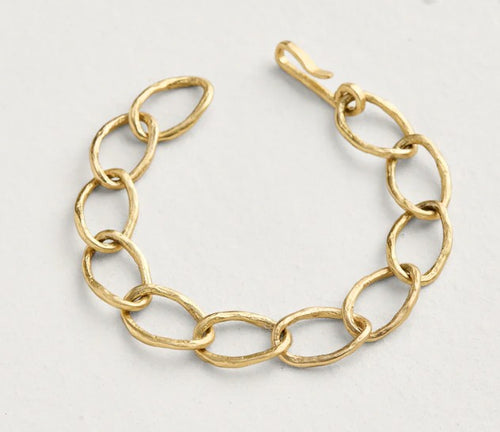 Beehive Curbed Chain Bracelet