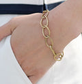 Beehive Curbed Chain Bracelet