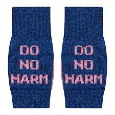 Black and Beech Do No Harm Take No Shit Mittens