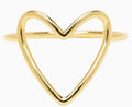 Candid Art Open Heart Ring