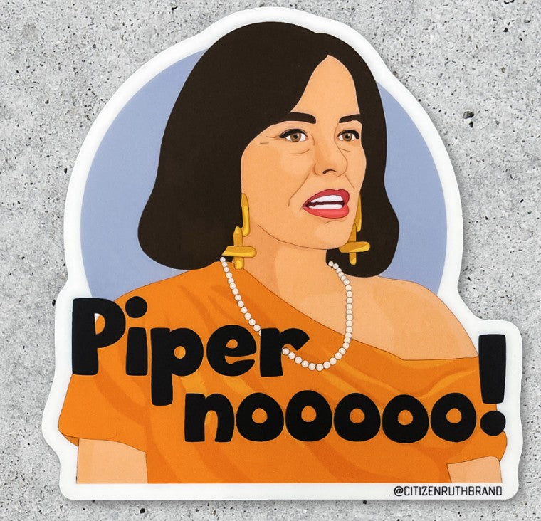 Citizen Ruth The White Lotus Piper No! Sticker