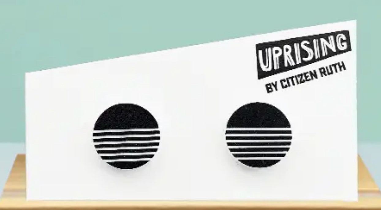 Citizen Ruth The Sonia Stud Earrings :black/white
