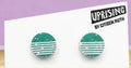 Citizen Ruth The Sonia Stud Earrings :green terrazzo/white