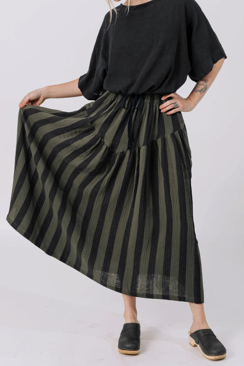 Curator Jessie Striped Skirt