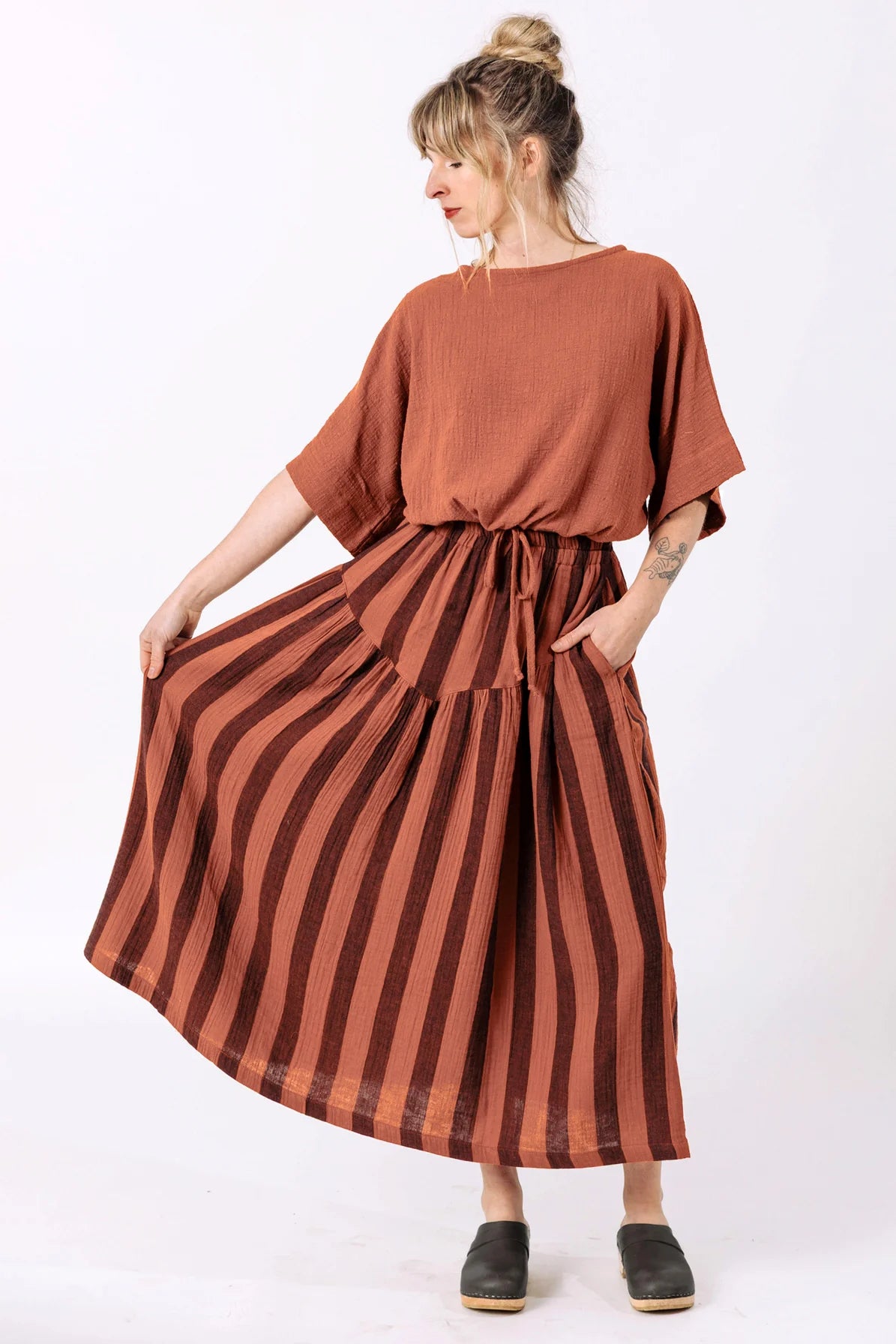 Curator Jessie Striped Skirt