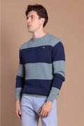 Custi Mikelo Dark Green Cable Knit Sweater