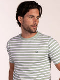 Custi Mikelo Green Striped Shirt