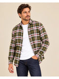 Custi Mikelo Khaki Check Flannel Overshirt