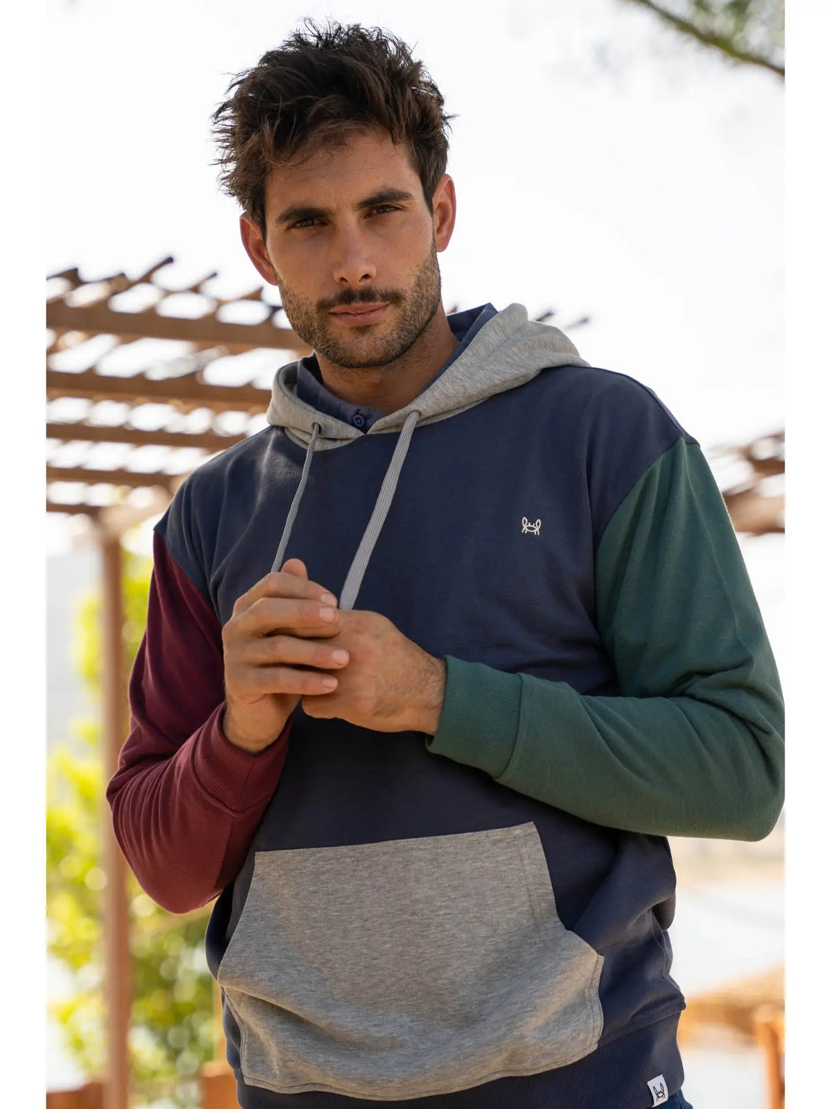 Custi Mikelo Multicolor Navy Sweatshirt