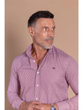 Custi Mikelo Burgundy Vichy Shirt