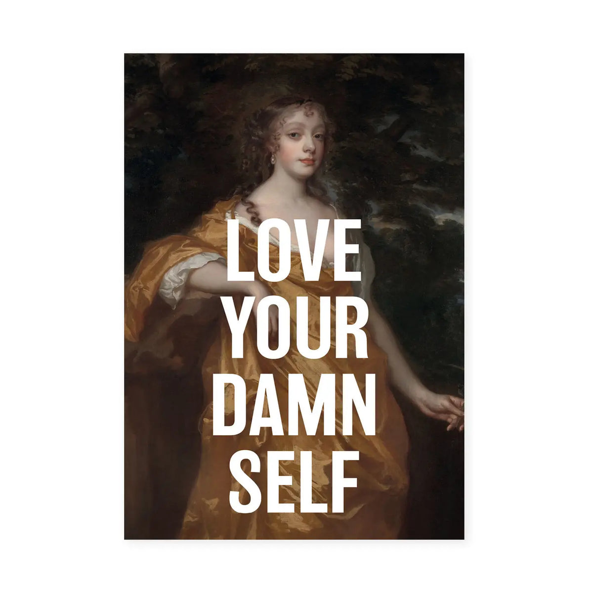 East End Love Your Damn Self Postcard