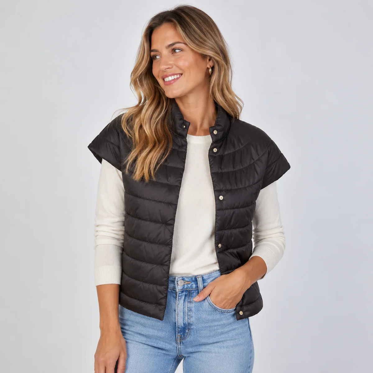 Erin Gray Carline Cap Sleeve Vest