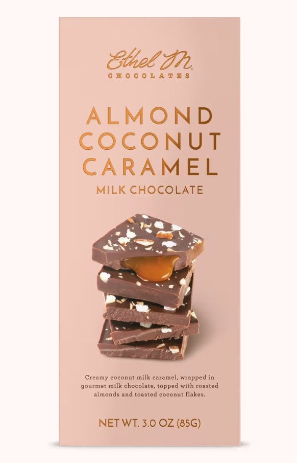 Ethel M Milk Almond Coconut Carmel Tablet Bar