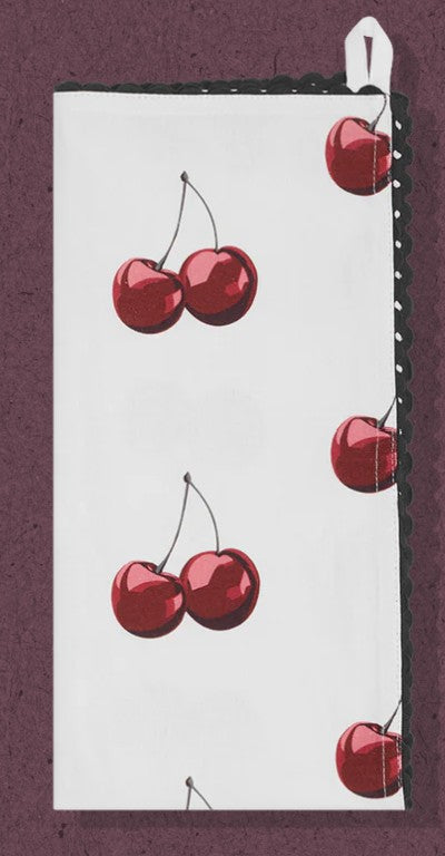 Fishs Eddy Cherry Bomb Tea Towel