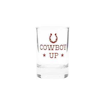 Fishs Eddy Cowboy Up Shot Glass