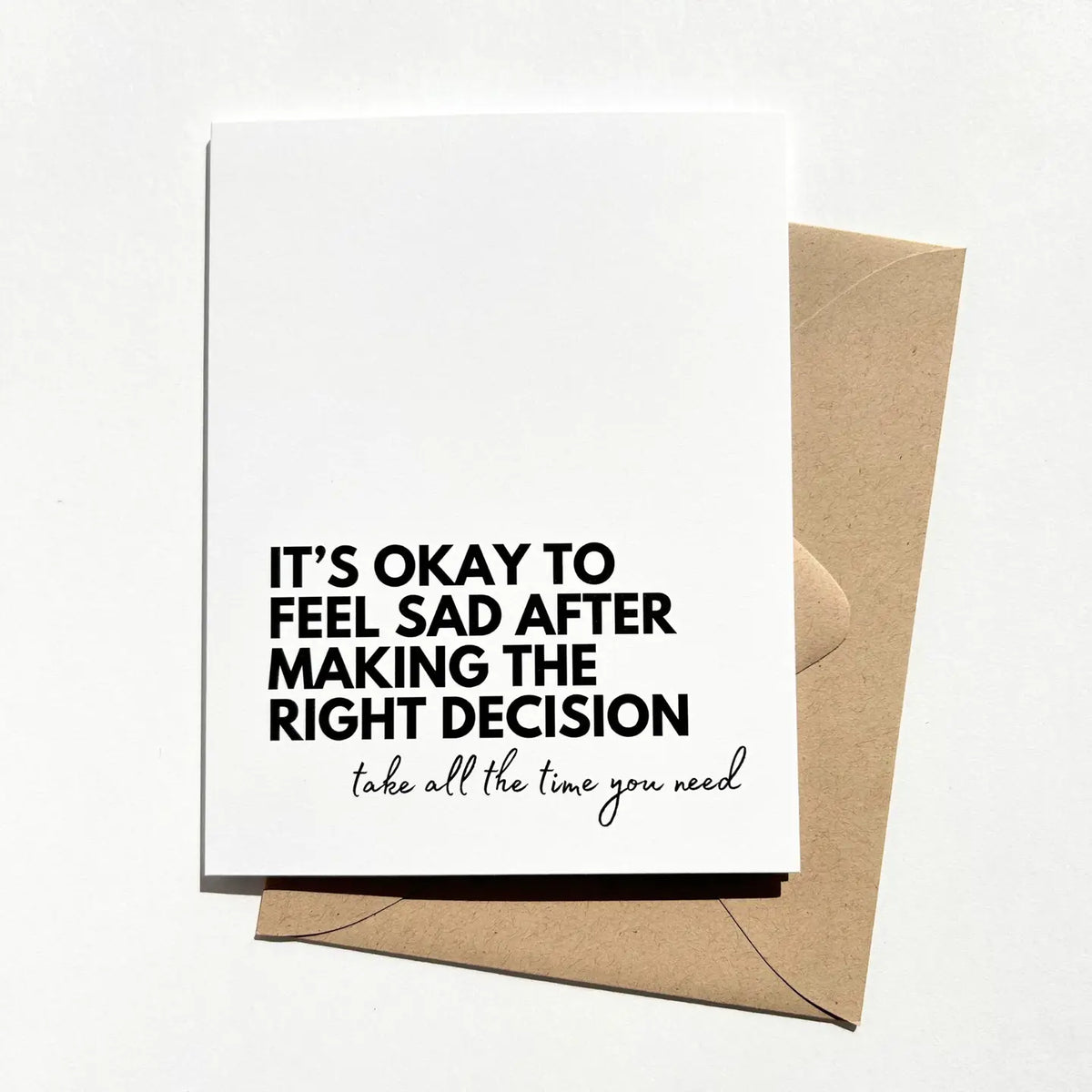 Five Dot Post It's OK to Feel Sad ... Card