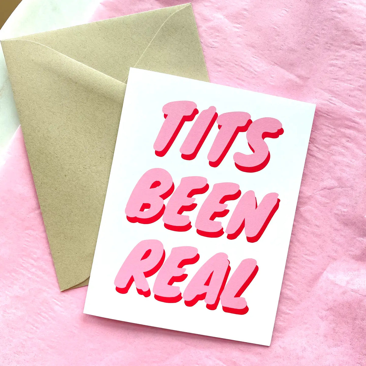 Five Dot Post Tits Been Real Card