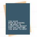 Five Dot Post You Have Been So Strong Card