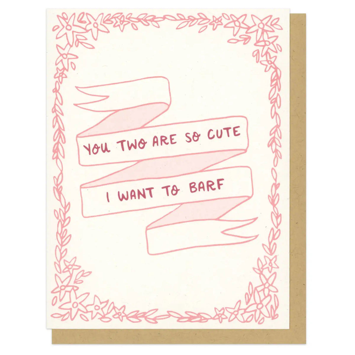Frog & Toad Cute Barf Card