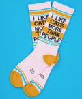 Gumball Poodle I Like Cats More Than People Socks