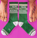 Gumball Poodle I Read Banned Books Socks