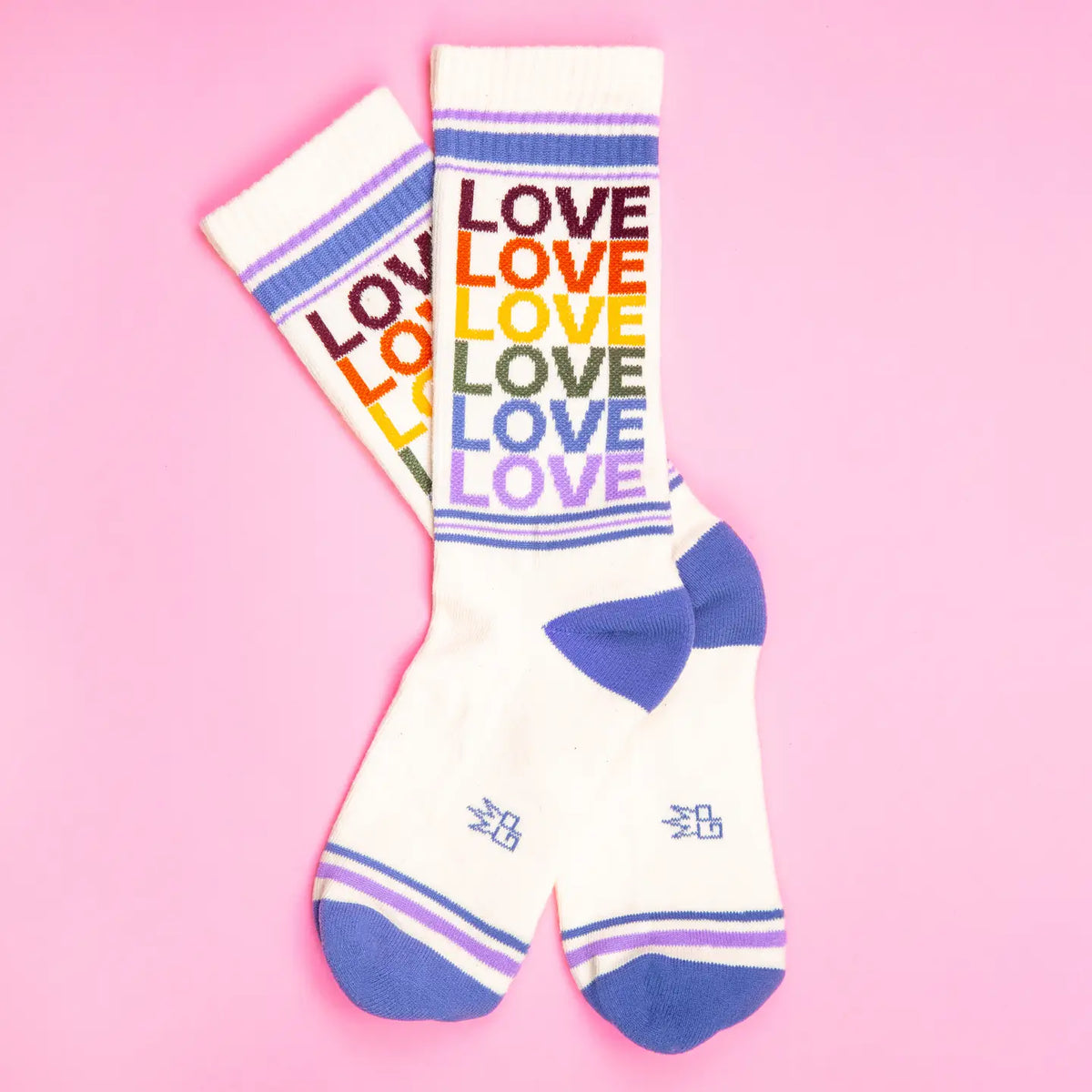Gumball Poodle Love Rainbow Socks