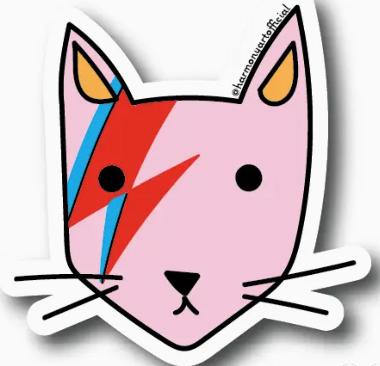 Harmony Art Shop David Meowie Sticker