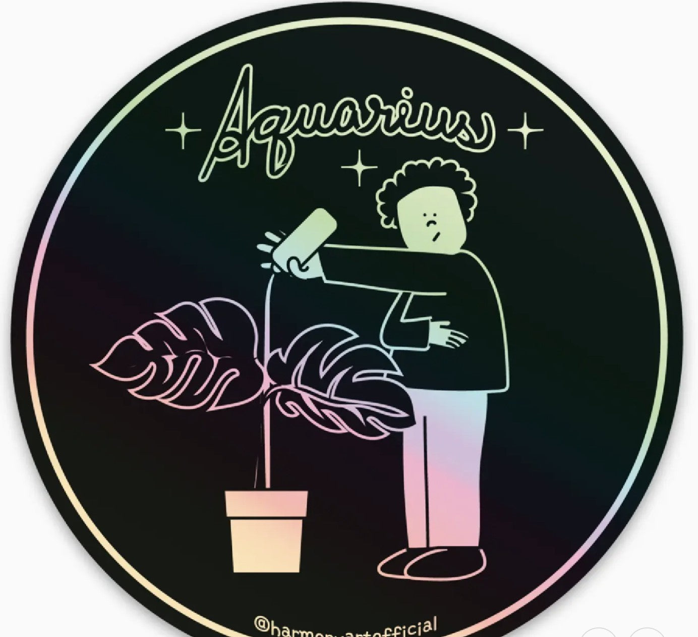 Harmony Art Shop Aquarius Sticker
