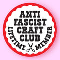 Hissin Kitten Anti Fascist Craft Club Sticker