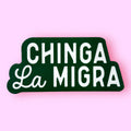 Hissin Kitten Chinga La Migra words Sticker