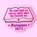 Hissin Kitten Fallopians Sticker