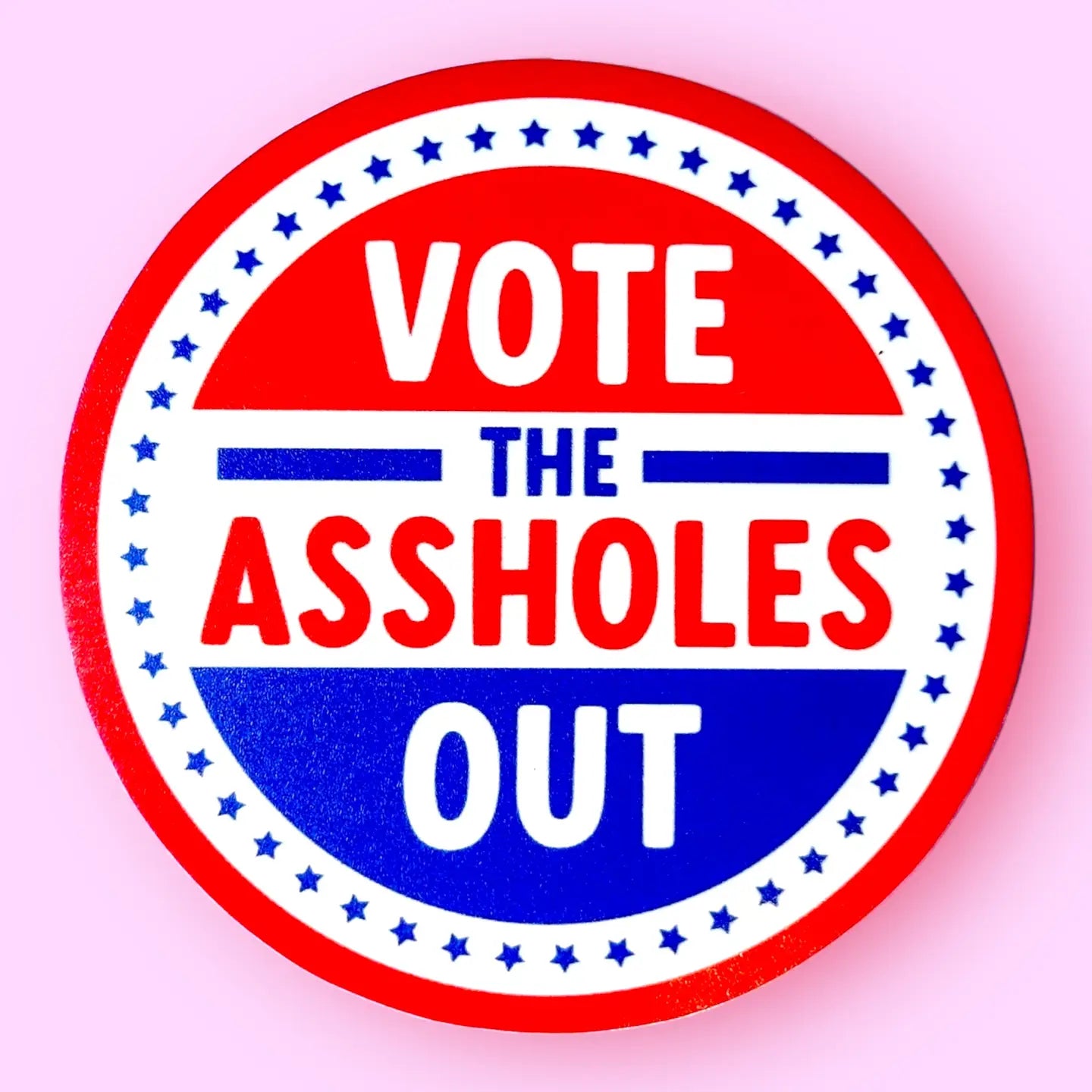 Hissin Kitten Vote the Assholes Out Sticker