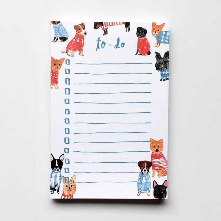 Honeyberry Dogs in Sweaters Notepad