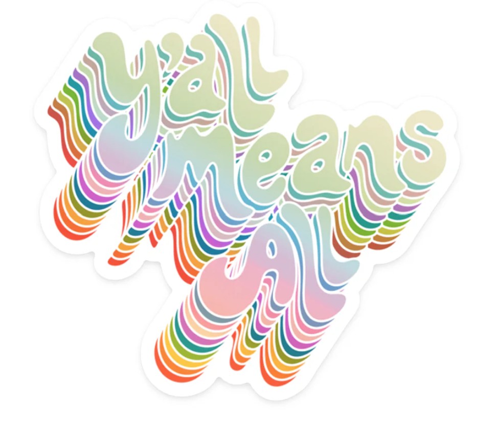 Kands.co Y'all Means All Sticker