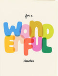 Kands.co Wonderful Teacher Card