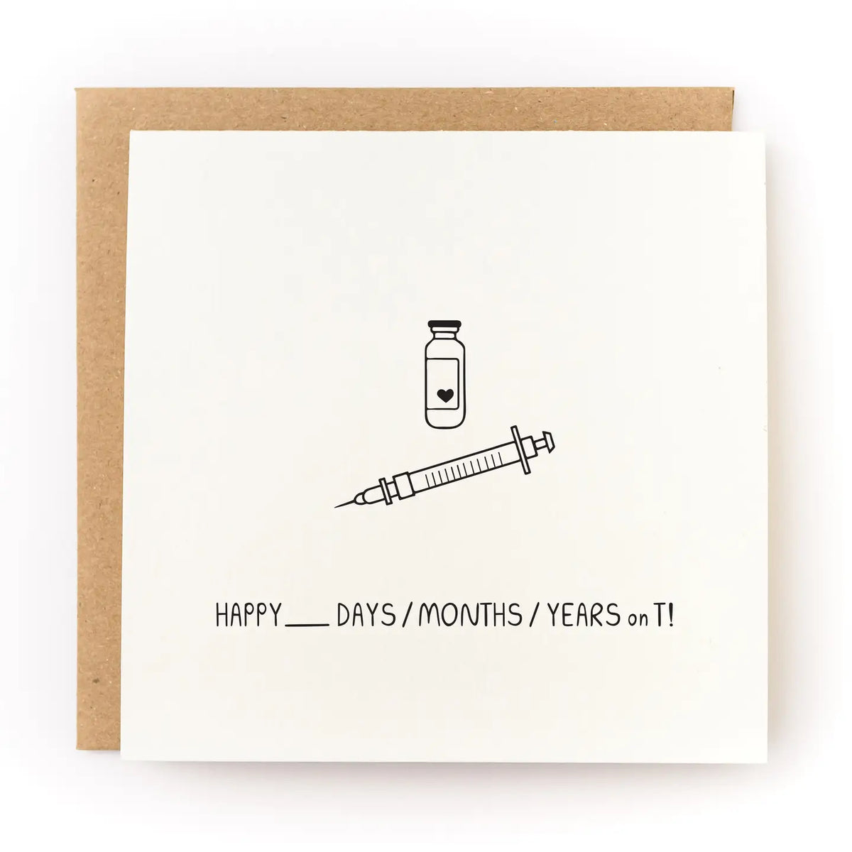 Kwohtations Happy X on T Card