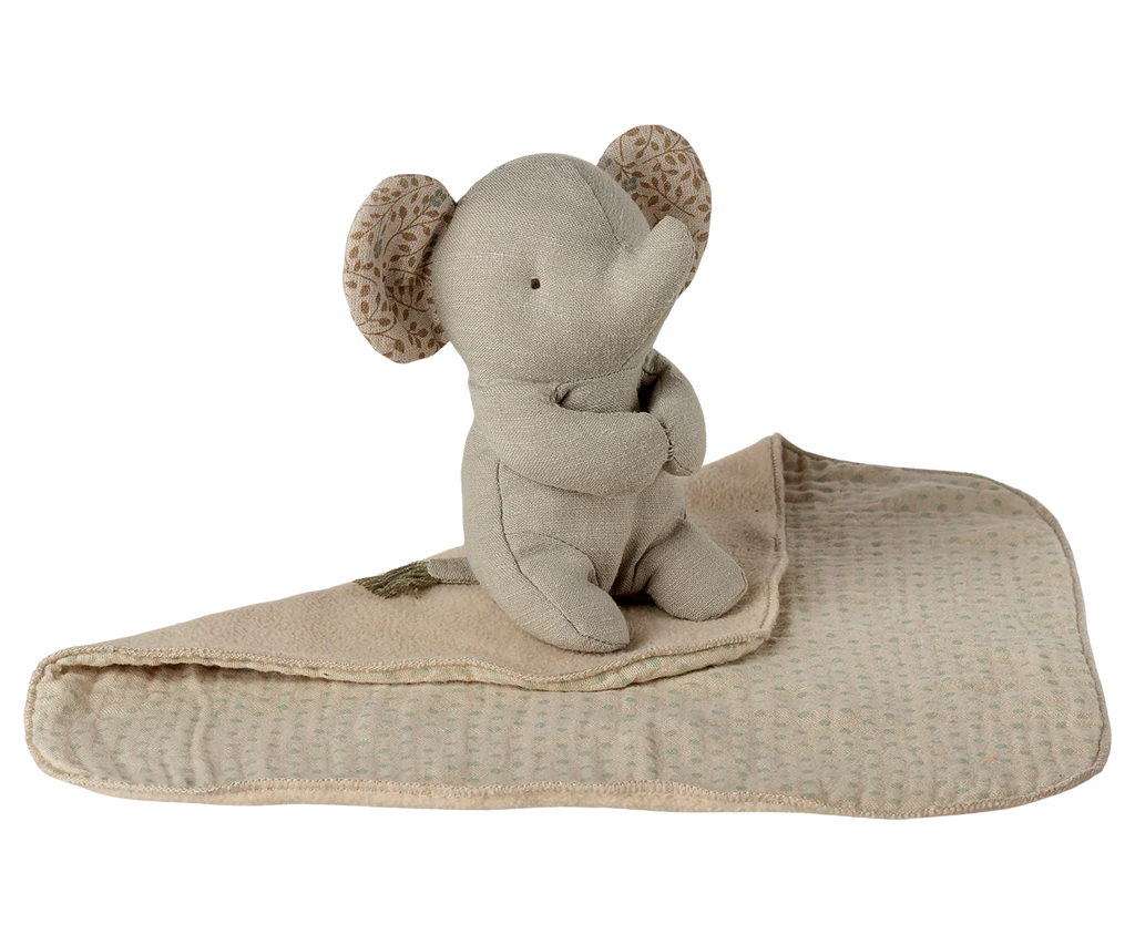 Maileg Lullaby Friends, Elephant, Mini - Iron Grey