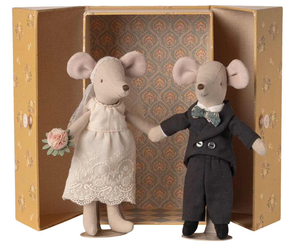 Maileg Wedding Mice Couple in Box